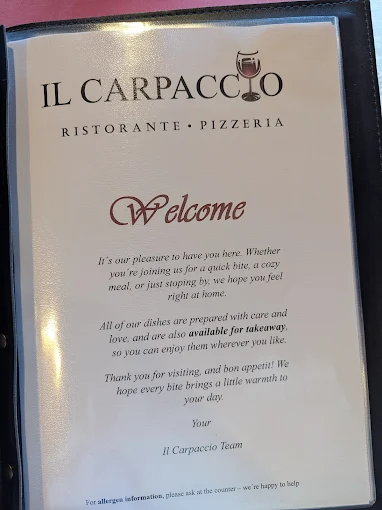 Il Carpaccio menu 10