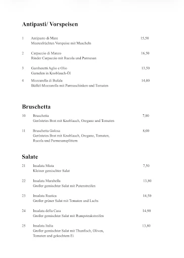 Il Carpaccio menu 5